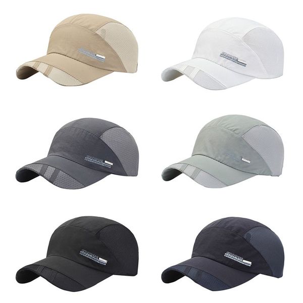 

baseball cap summer mesh hat casual baseball cap adjustable breathable, Black;white