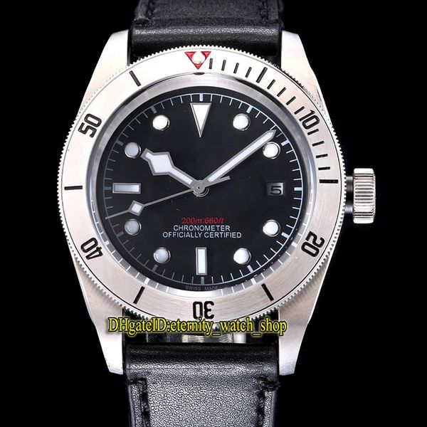 

n высокого качества heritage black bay m79230n-0008 черный циферблат japan miyota autoamtic мужские часы 316l стальной корпус кожаный ремешо, Slivery;brown