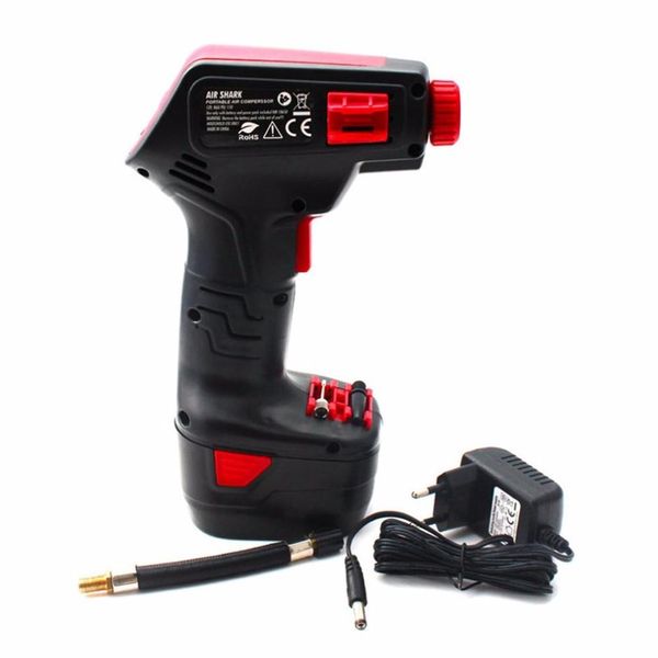 

new portable rechargeable electric bicycle car tire wireless pump led lighting-compact lcd digital display
