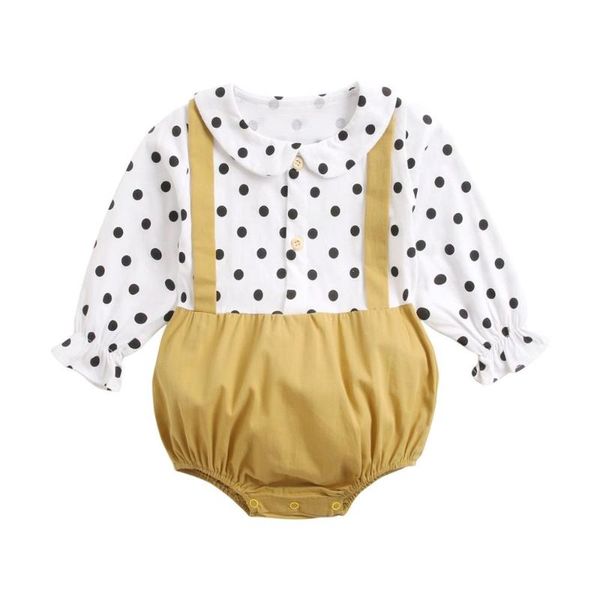 

jumpsuits born 31 styles romper dots shirt autumn infant jumpsuit overall kids outfit clothes baby girl long sleeve floral full, Blue
