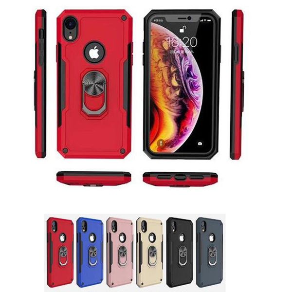 

New 2in1 armor ca e for new iphone 11 pro x xr max car mount ca e for note 10 10 plu huawei p30 hockproof cover
