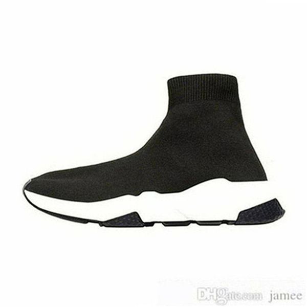 

2020jogging shoes designer sneakers speed trainer runner black red triple black fashion flat socks boots casual shoes