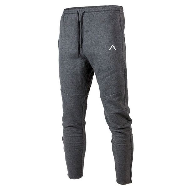 

cotton casual pants men joggers sweatpants gym fitness bodybuilding trousers male running sport workout spring track pants, Black