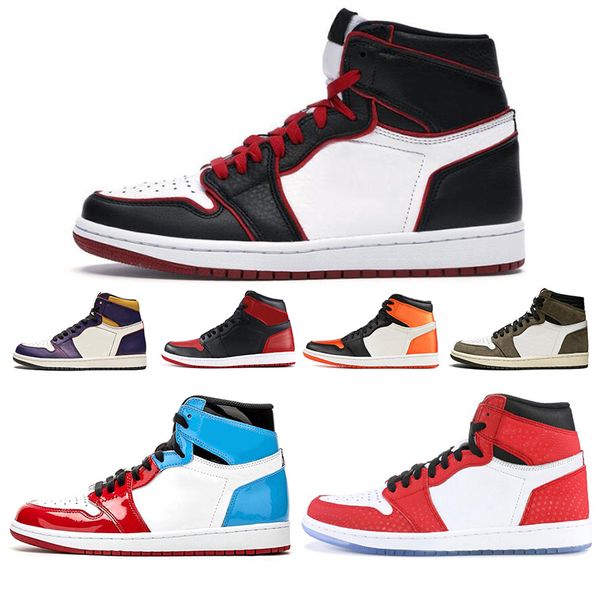 

2020 jumpman travis scott 1 1s men women basketball shoes bloodline fearless spiderman chicago tubro green mens trainers sport sneakers