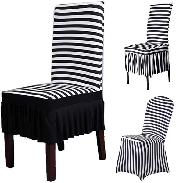 

lychee stripe print chair cover stretch elastic chair covers for home kitchen wedding birthday party
