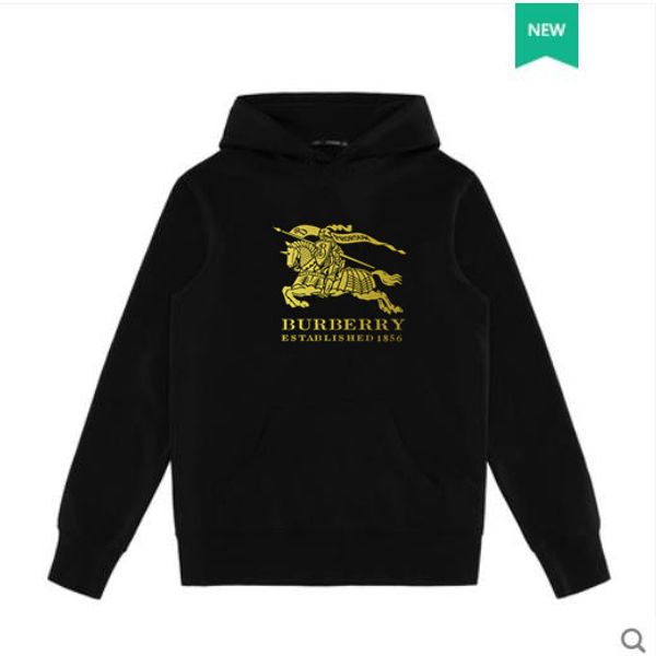 

luxury brand designer style women sweaters print letters ladies thick long sleeve g8 burberry, Black