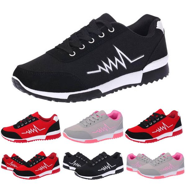

2020 trend women outdoor hiking walking running shoes popular new trend breathable shoes red black pink women running shoes s248j