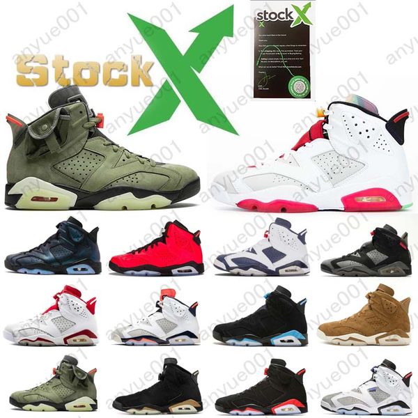 

2020new travis olive 6 mens basketball shoes 6s reflect silver jumpman cactus jack black cat oreo chaussures designer sneakers trainers us13