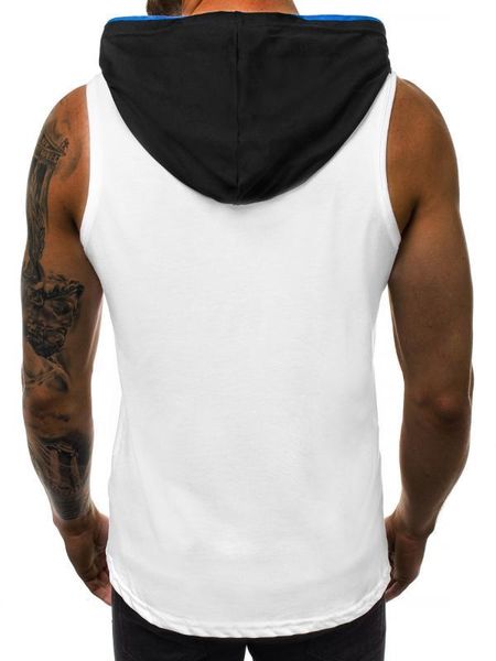 

полосатые майки летние беговые мужские шорты мужская одежда мужская спортивная жилетка быстросохнущая дышащая, White;black