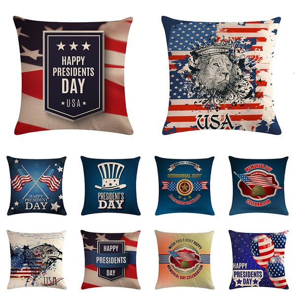 

декоративные подушки обложка 45x45cm американский флаг сша диван-кровать домашнее украшение фестиваль наволочка подушка обложка dropship zy1