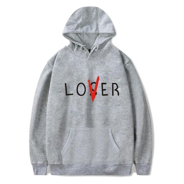 

pennywise losers club lover hoodies men/women sweatshirts autumn winter hooded men's hoodies boy/girls pennywise loser lover top, Black