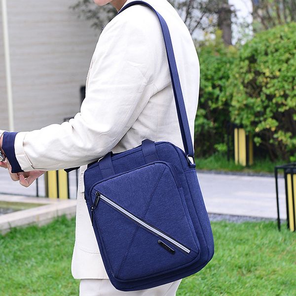 

мужская мода повседневная сумка сплошные цвета бизнес плеча мужские сумки для документов открытый посланника сумки # g30