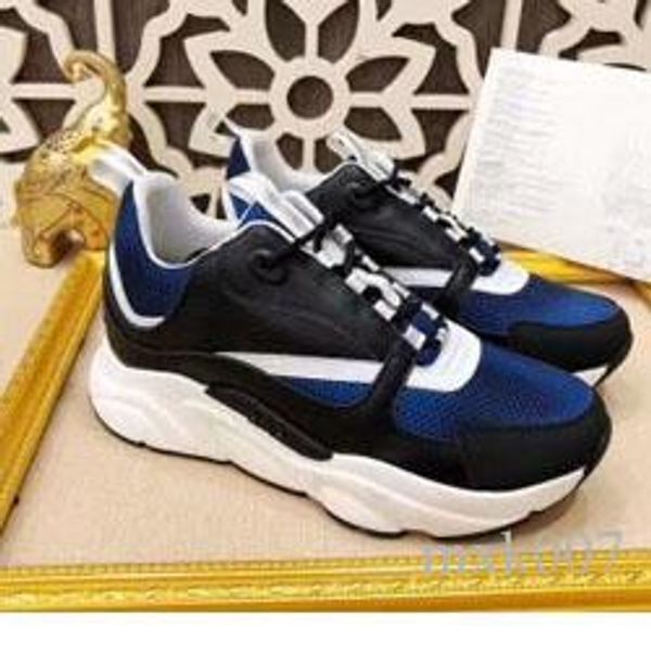 

2019 new b2 men's canvas calfskin fashion ladies casual shoes french designer brand casual shoes 36-45 yn06, Black