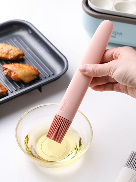 

gh silicone oil bottle baking brush liquid oil honey brushes barbecue tool bbq basting pancake kitchen accessories