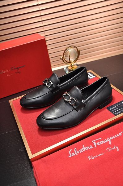 

2019 new pu leather fashion men business dress loafers black shoes oxford breathable formal wedding shoes big size