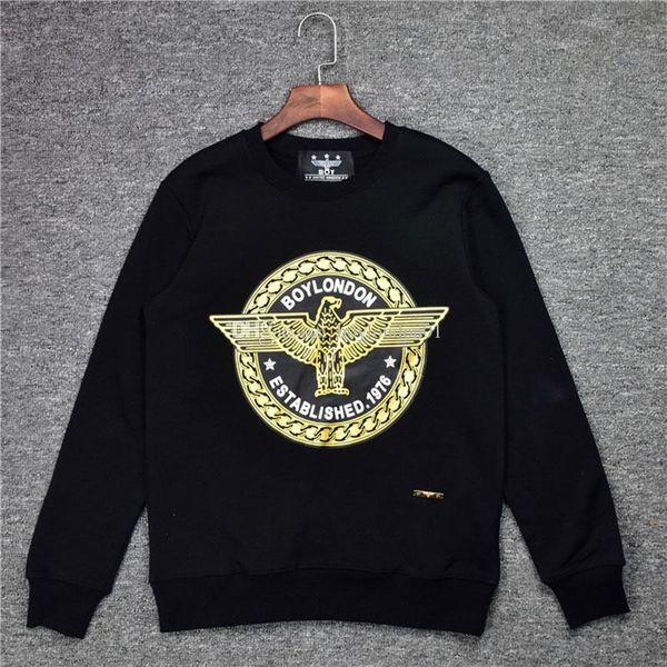 

boy london mens designer hoodies fashion mens sweatshirts men women by winter and fall casual eagle print hoodies jacket, Black