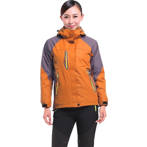 

yiwa autumn winter outdoor sports jacket 3 in 1 warm jacket, Blue;black