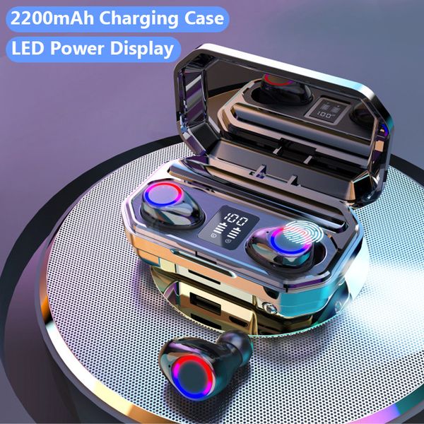 

bluetooth 5.0 earphones sports waterproof tws wireless headphones hifi stereo noise cancelling earbuds headset with microphone