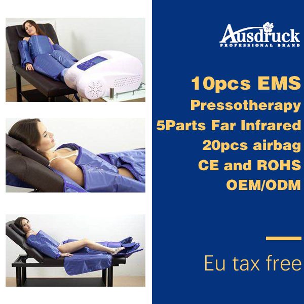 

eu tax ems pad far infrared pressotherapy lymph drainage slimming machine pressure wrap weight loss body shaping