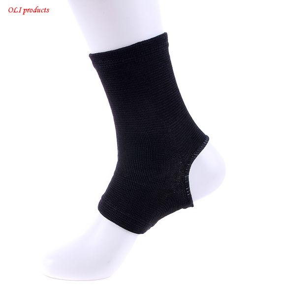 

elastic compression nylon spandex sports equipment soccer ankle support basketball ankle #st6829, Blue;black