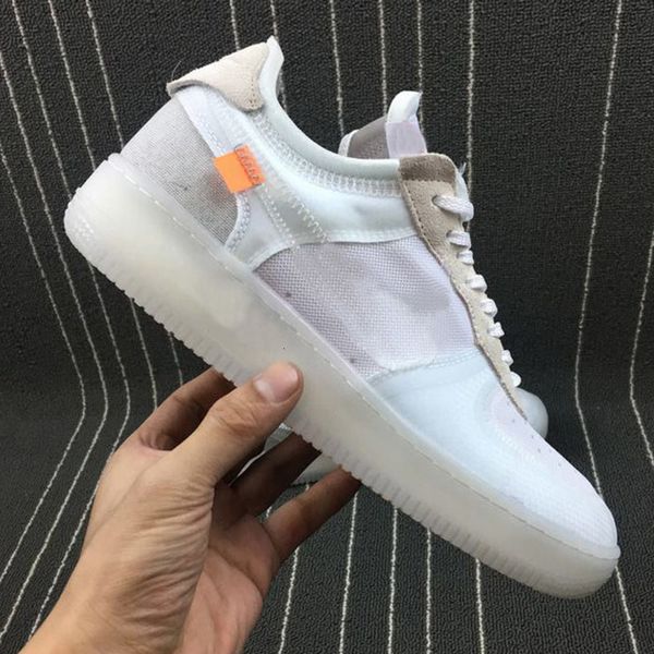 

virgil10 transparent white low running shoes casual shoes designer shoes new arrival sneaker combination soles for mens womens