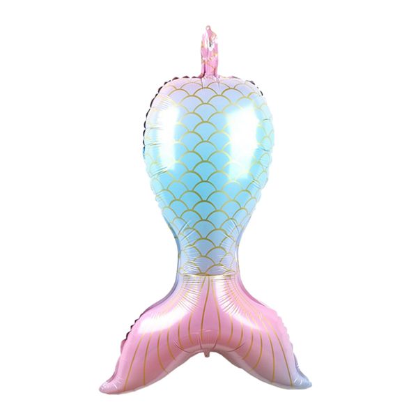 

gradient mermaid tail foil balloon wedding birthday party decoration