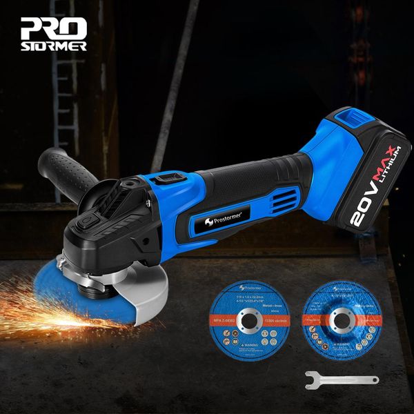 

prostormer 20v cordless electric angle grinder 4000mah шлифовальный станок электрический шлифовальный станок угол начислению электроинструме