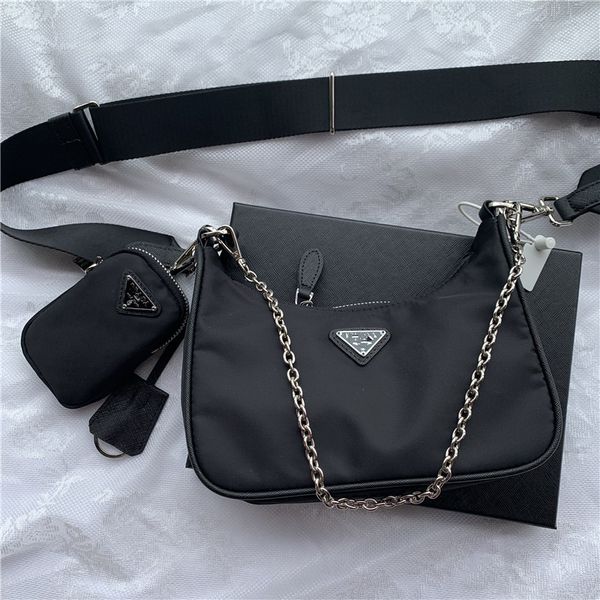 

fashion new designer handbag 2 pieces set lady messenger bag handbag shoulder bag phone bag wallet womens luxury designer bags