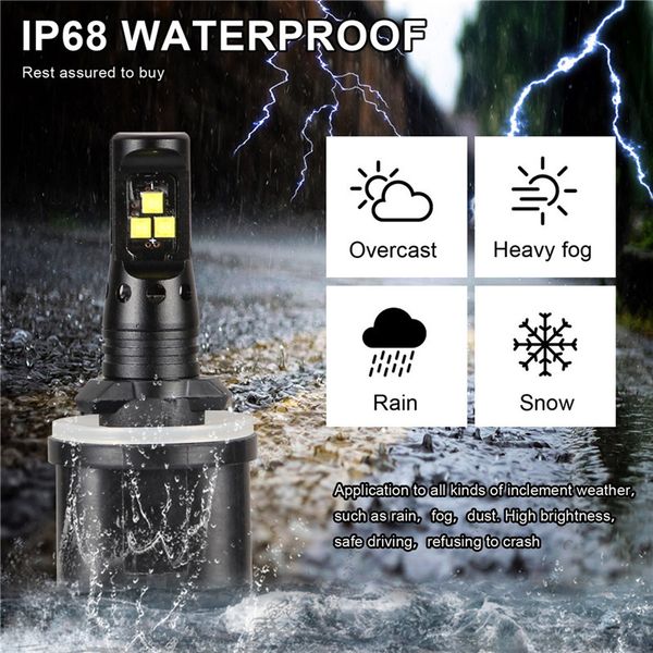 

wupp led headlights 12v~24v 1600lm 2pc led fog light bulbs 880 890 892 893 899 100w 6000k 40w lights dropship 19y12