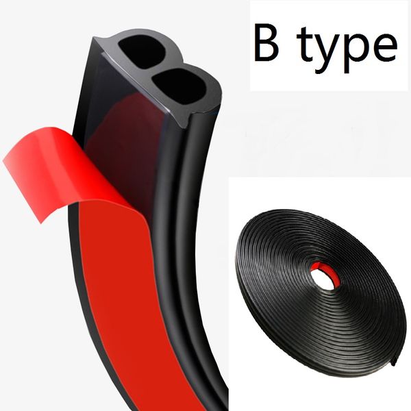 

5 м B тип двери автомобиля уплотнение полосы наклейки анти-пыль звукоизоляционные