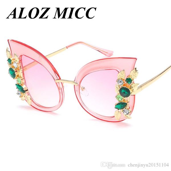 

designer sunglasses women's cat eye sunglasses oversized butterfly embellished frame glasses women