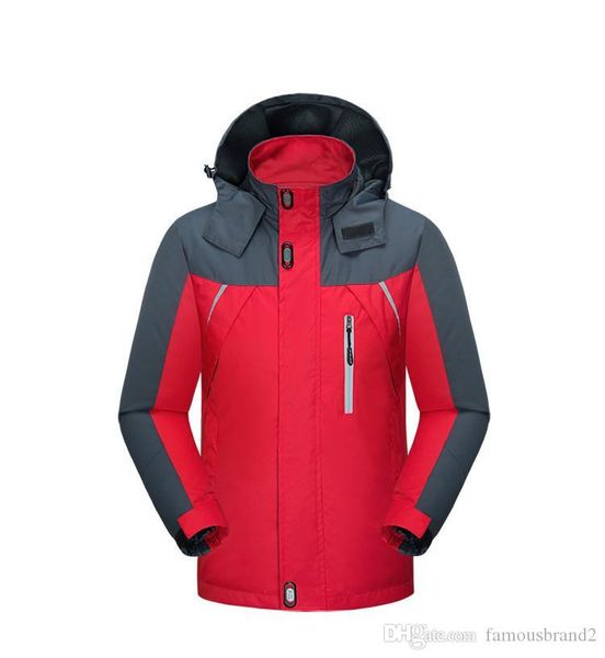 

delicate patchwork man outdoor jackets designer windbreak ski wear fashion zipper and pocket decorat autumn jacket, Black;brown