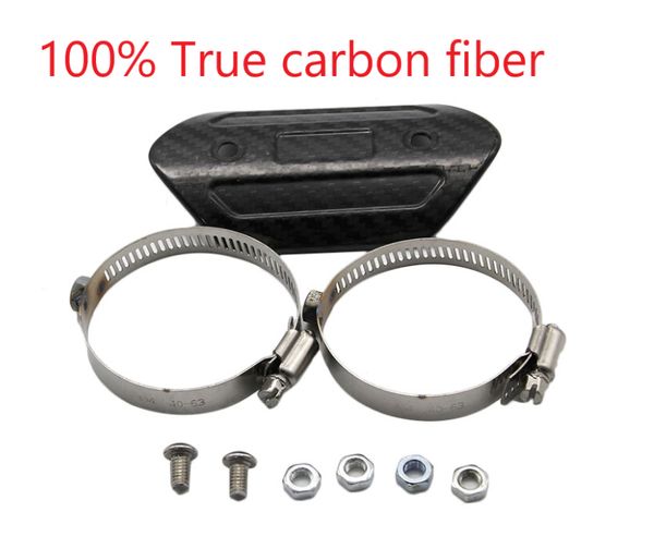 

motorcycle exhaust muffler carbon fiber protector heat shield cover guard anti-scalding cover for yamaha