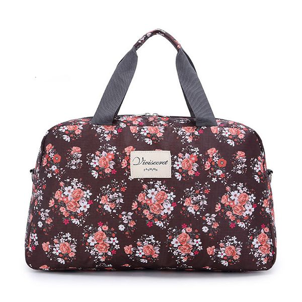 

women travel bags handbags new fashion portable luggage bag floral print duffel bags waterproof weekend duffle bag