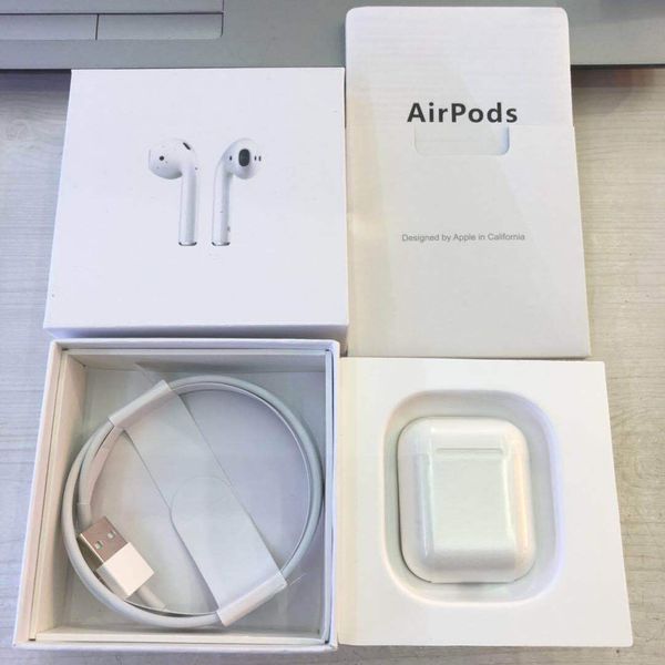 

New 2019 bluetooth double ear earphone head et a upercopy airpod 1 1 work touch voice control quality for io android