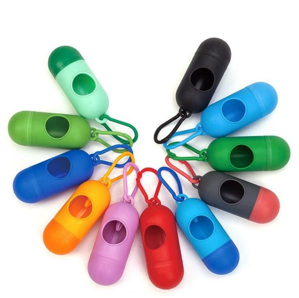 

dog plastic bags portable pet dog dispenser garbage case included pick up waste poop bags waste disposable bags for pets storage box yz83