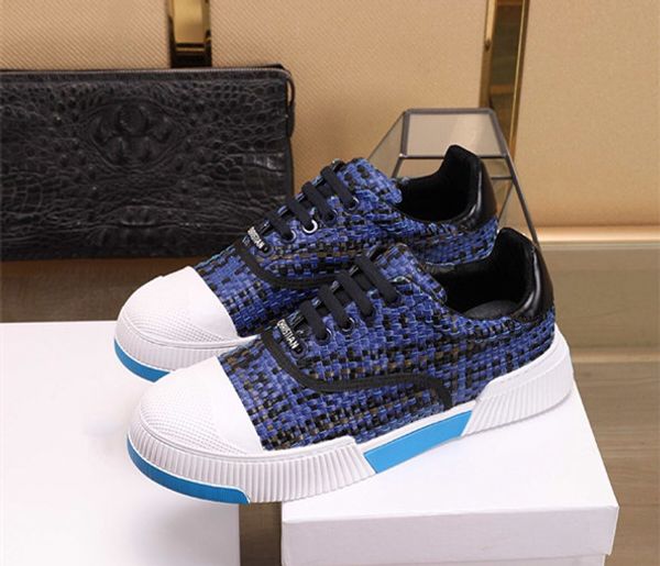 

fashion designer brand casual shoes d family platform canvas shoes with thick soles and braided plaid lacing mens womens sneakers ck25011241, Black