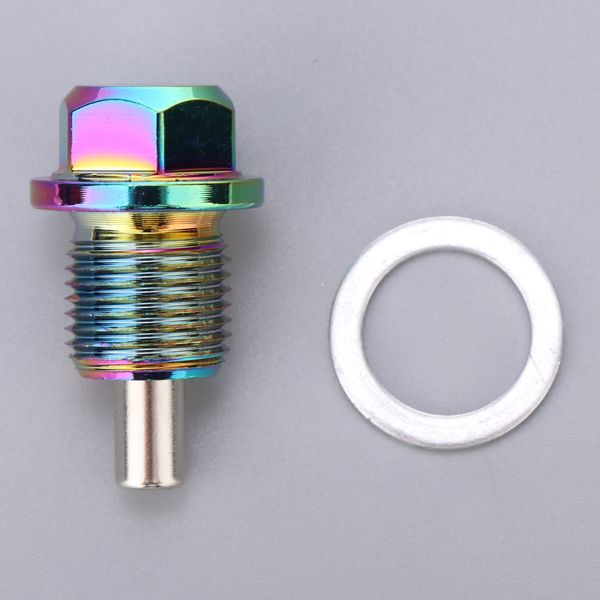 

aluminum alloy magnetic engine oil pan drain bolt screw w gasket