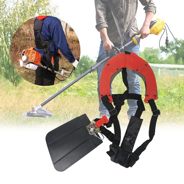 

durable nylon double shoulder harness lawn mower strap grass string trimmer brush cutter harness belt garden power pruner