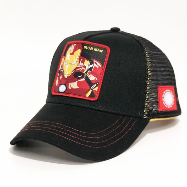 

of marvel avengers iron man classic hero baseball cap trucker snapback hat adjustable embroidered caps casquettes chapeau, Blue;gray