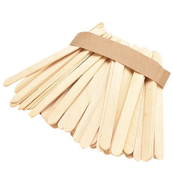 

50pcs/lot burlywood ice-lolly stick natural wooden ice cream sticks kids hand craft making diy ice cream popsicle sticks for kid