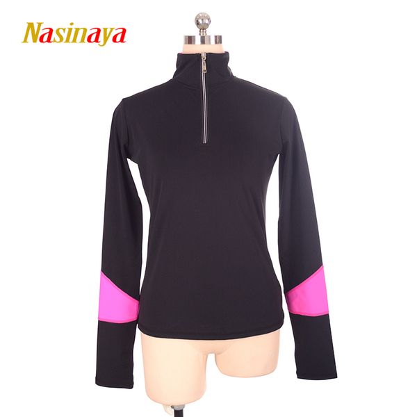 

customized figure skating t shirt for girl women training competition patinaje ice skating gymnastics warm fleece 2