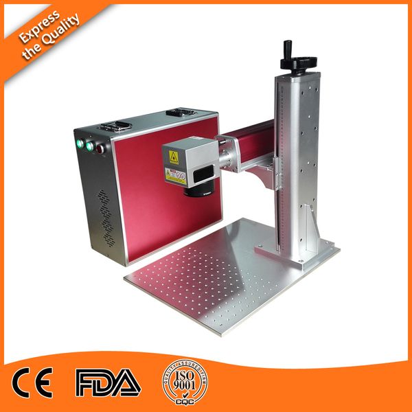 

20w 30w 50w portable fiber laser marking machine for plastics by dhl shipping