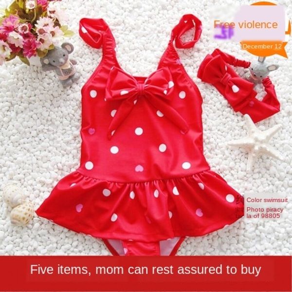 

children's dress cute girl's one-piece skirt children's dress swimsuit baby cute baby girl's one-piece skirt swimsuit, Black