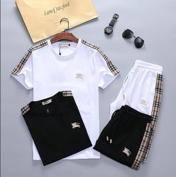 

2020 новая мода running костюмы мужчин спортивный костюм письмо печати тонкий толстовки одежды трек kit спортивная, Gray