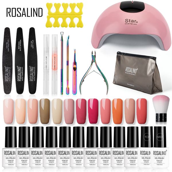 

rosalind gel nail polish kit hybrid varnish set semi permanent gel nail all for manicure uv led lacquer soak off art