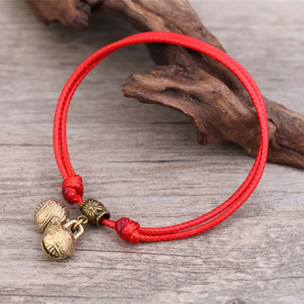 

usa amoy global large female wild student boudoir fashion anklet sororal day small ornaments honey bell anklet natal, Red;blue