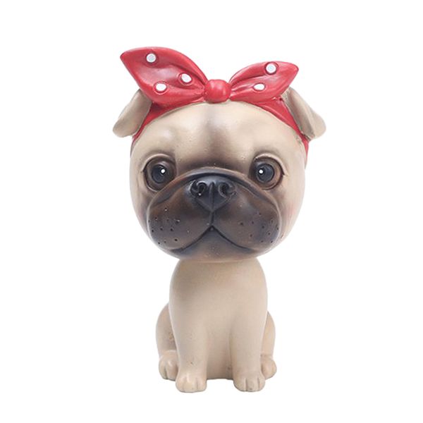 

cartoon cute dog car shaking head doll bulldog car dashboard table decor
