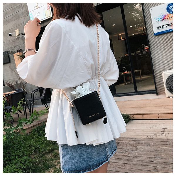 

женские сумки новый насосный ведро сумка мода одно плечо мини-жемчужина женская наклонная сумка