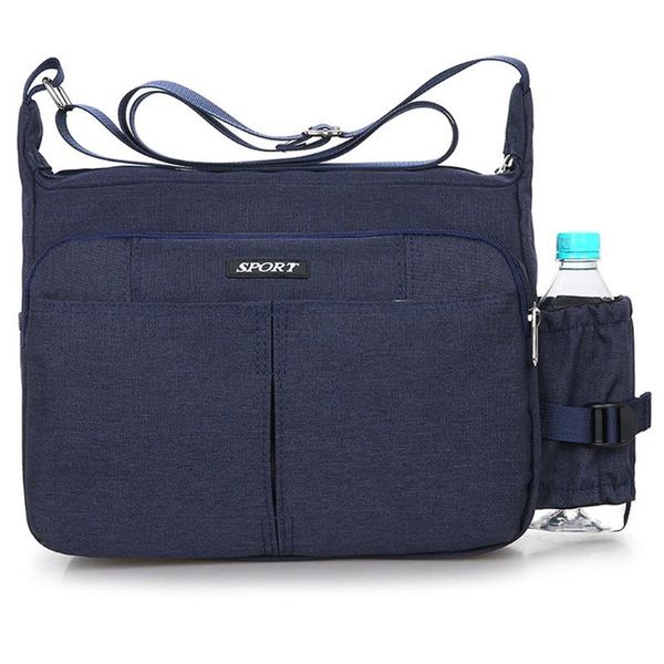 

унисекс большой емкости плече сумка нейлон многофункциональный бизнес плечо кроссбоди мешок свободного покроя дикий сумочка кошелек #j4s